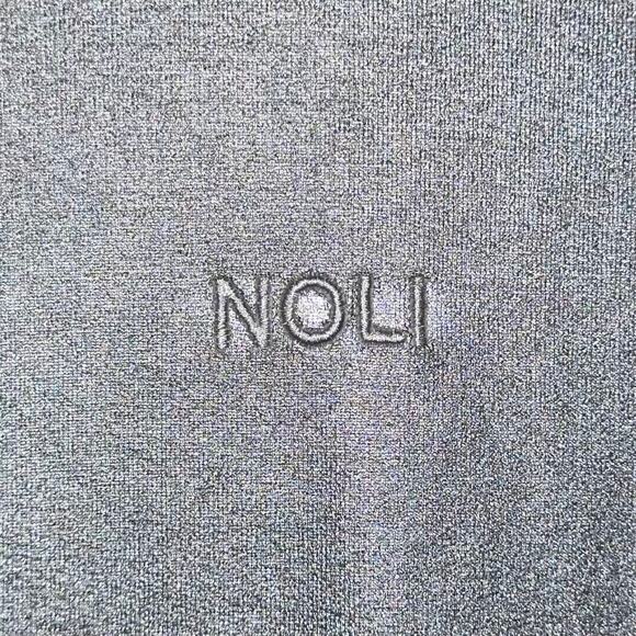 Noli Silver Metallic Chrome Pullover Hoodie Size Large *Flawed* - Picture 5 of 16